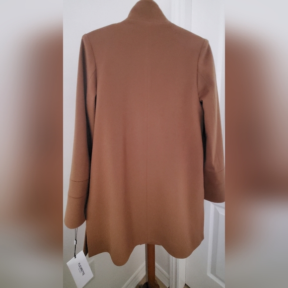Fleurette NWT Fleurette Stand Collar Wool Coat Camel *flaw. Size 8 - Picture 2 of 5